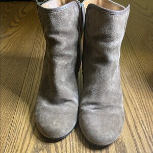 Women's Suede Ankle Boots - Brown